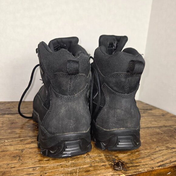 Wolverine Mens Black Leather Work Boots, Skid/Oil/Water Resistant Size 13M - Picture 8 of 12